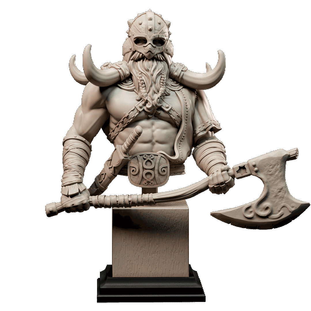 Tusked Warrior Bust