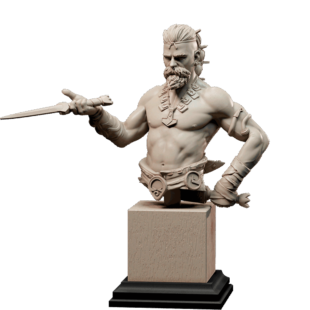 Unarmored Duelist Bust