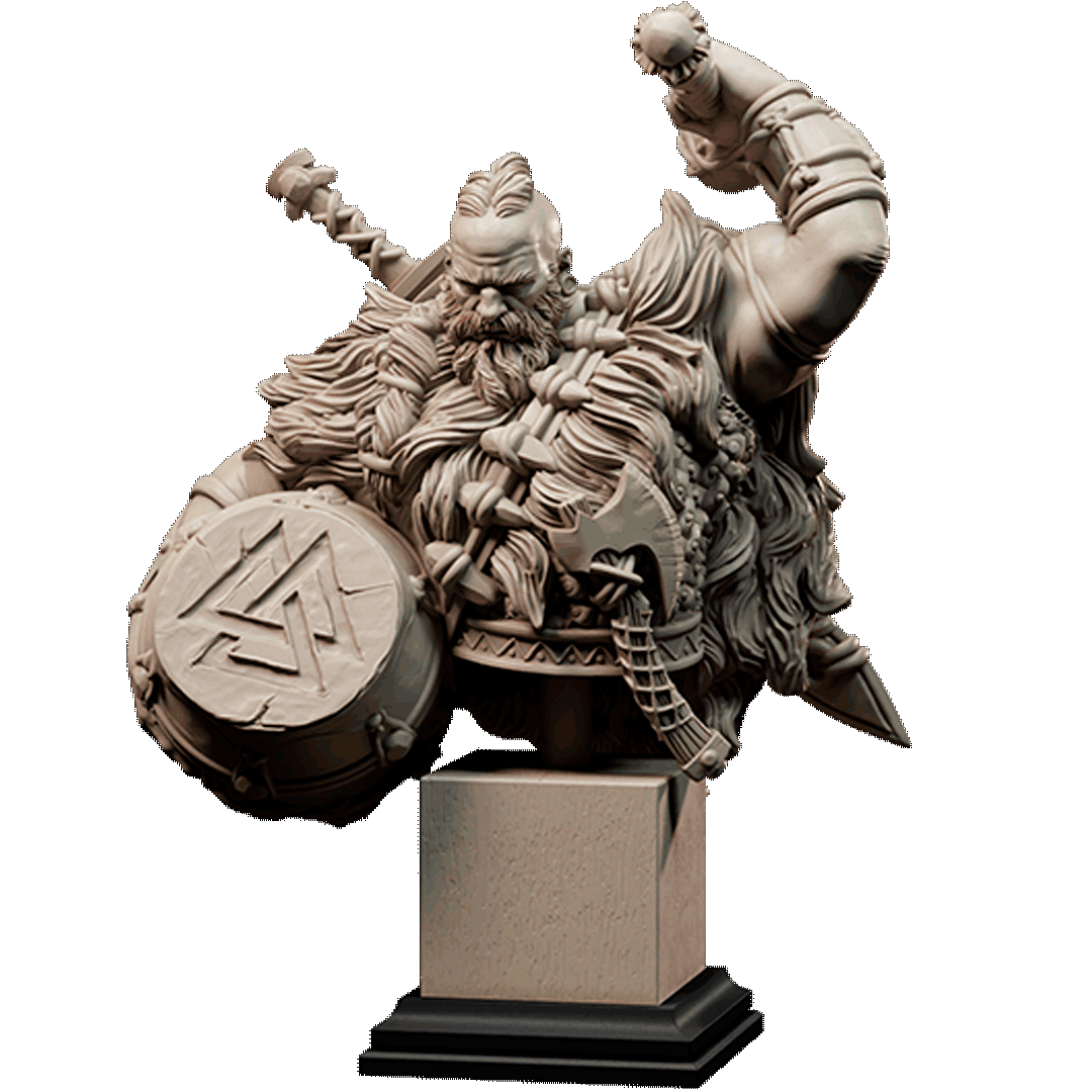 War Drummer Bust