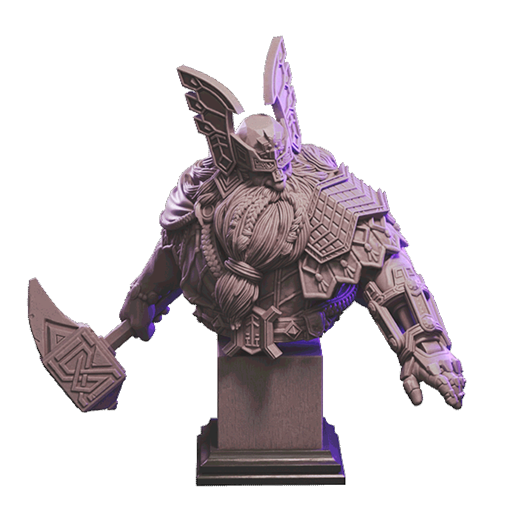 Brokkr, the Dwarven King Bust