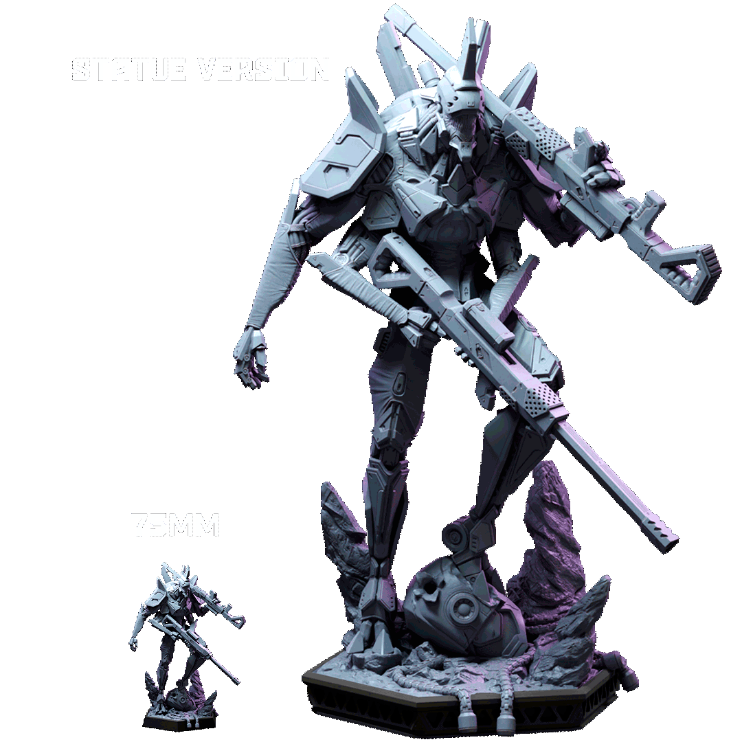 Mecha Hunter Mark V (Statue)