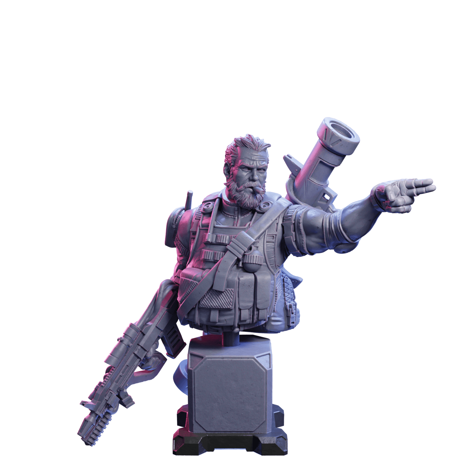 Commander Patton Pose 2 Bust