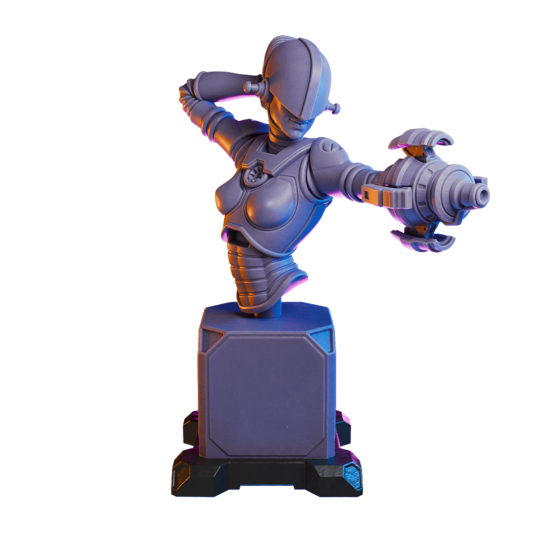 Chrome Infiltrator Bust