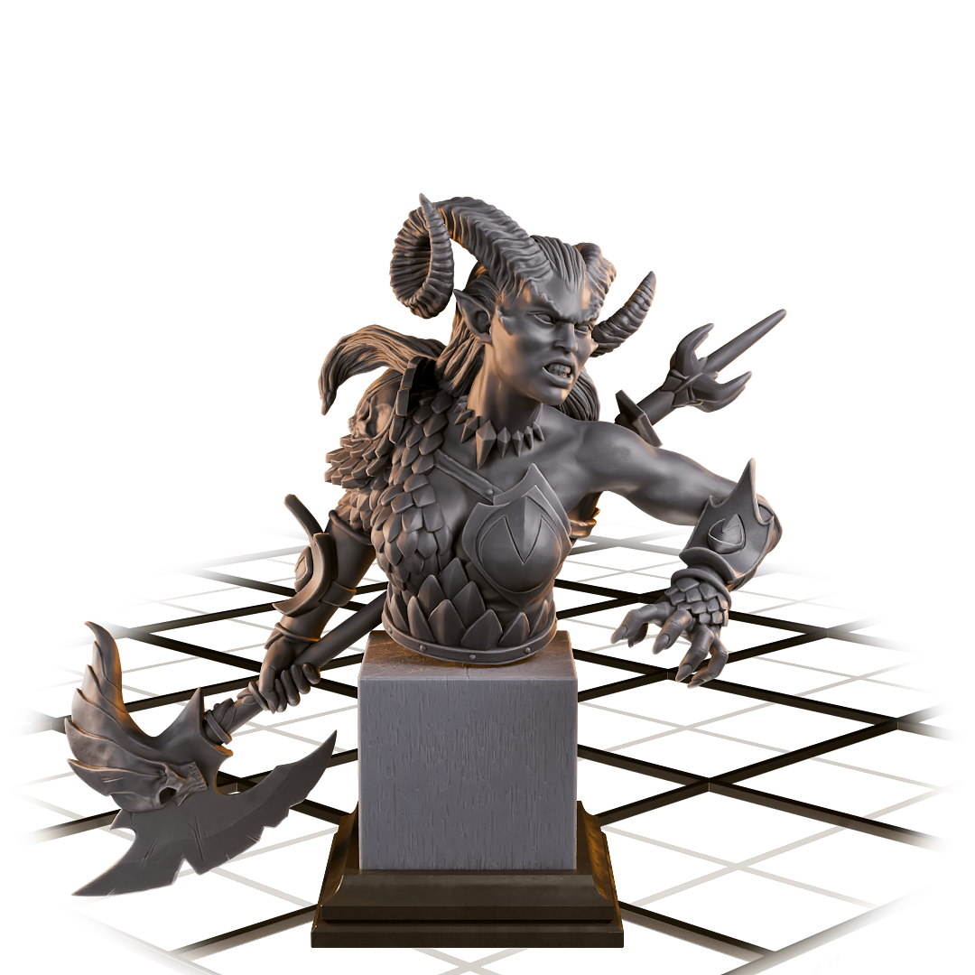 Mav’na Hellspawn, Barbarian – Bust