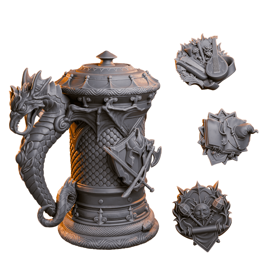 Hero’s Canholder & Mini Dice Tower Resin