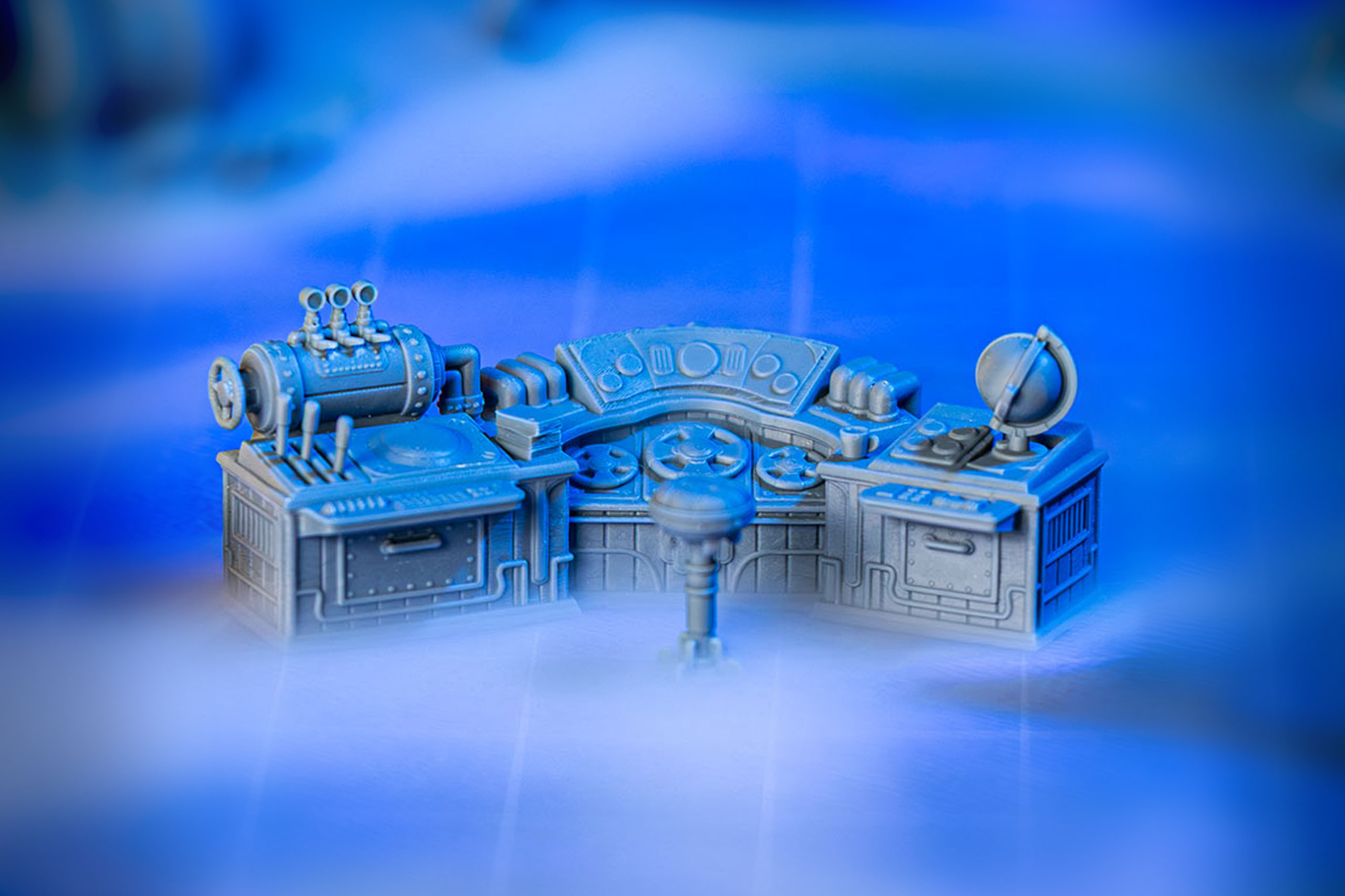 Terrain miniatures from Loot Studios' miniature bundle, Nautilus Adventure