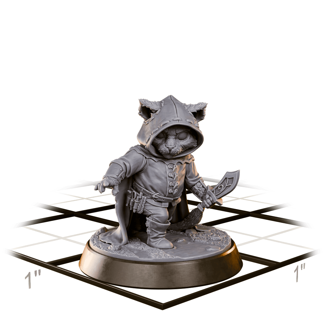 Baby Loot Monsters – Inigo, Catfolk Rogue (Resin)