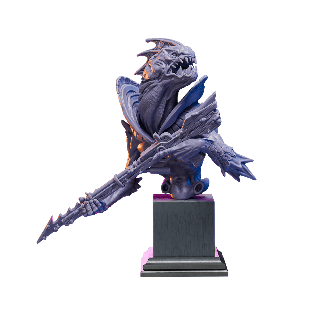 Atlatean Harpoonist Bust