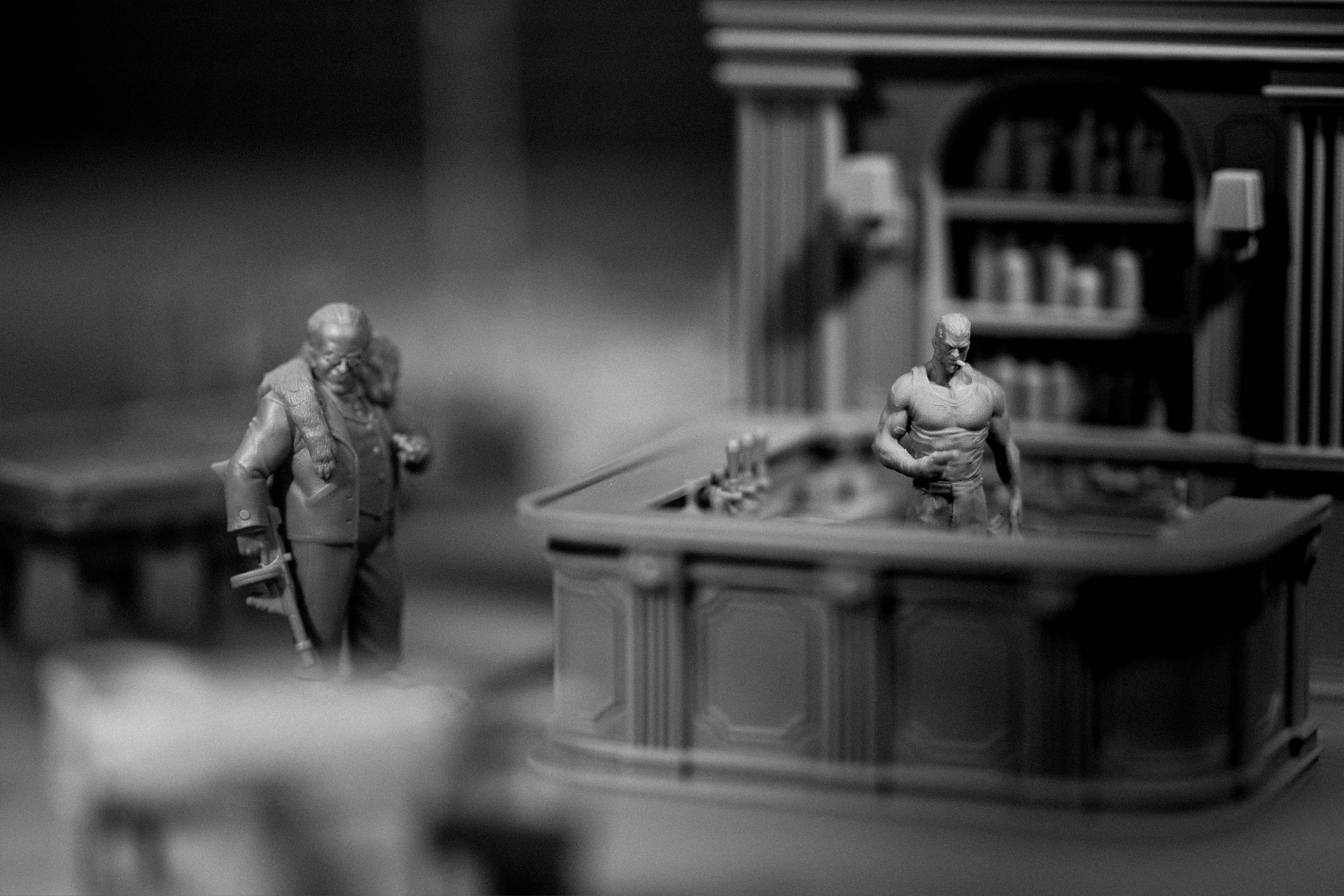 Miniatures from Loot Studios' miniature bundle, Noir Nights