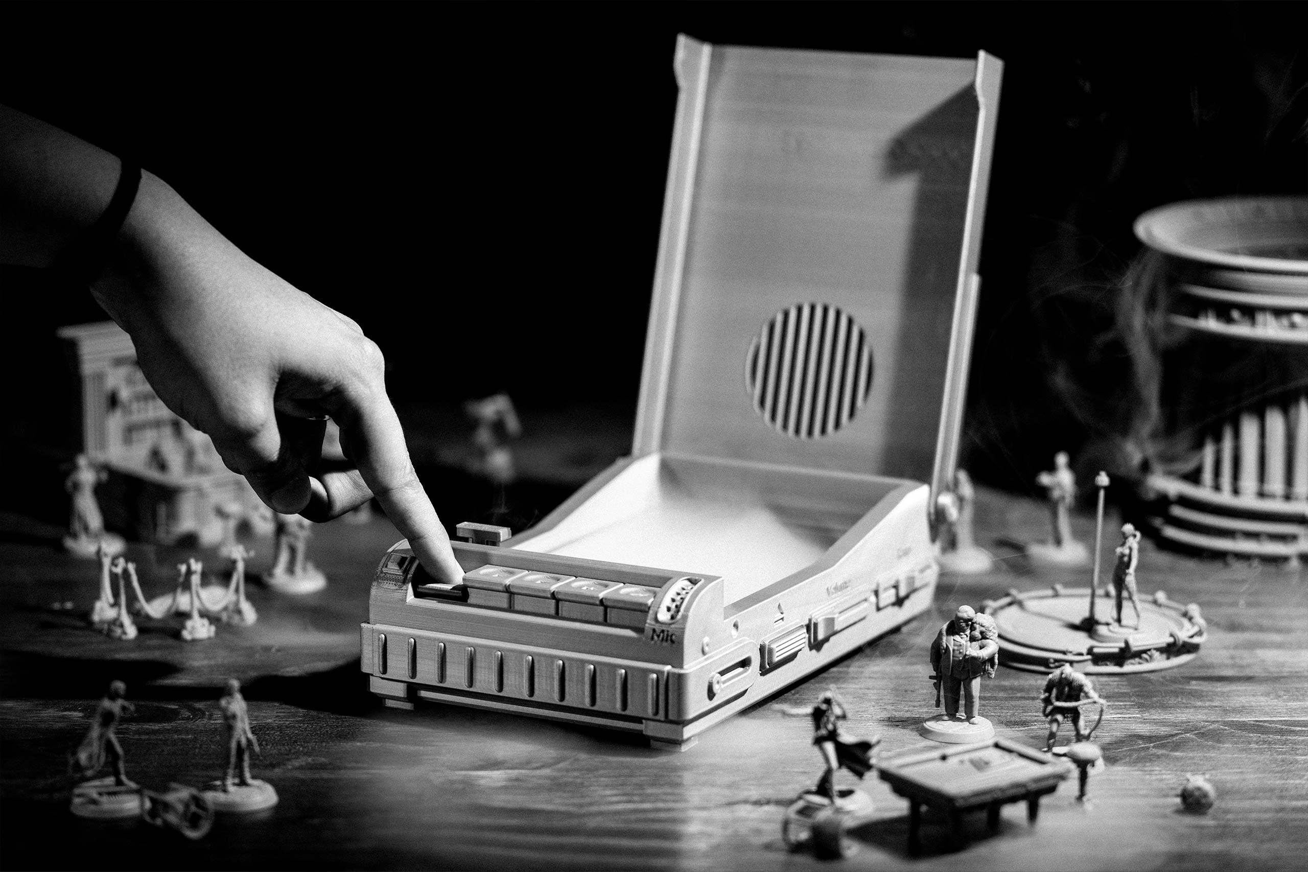 Evidence Tape Player, an prop from Loot Studios' miniature bundle, Noir Nights.