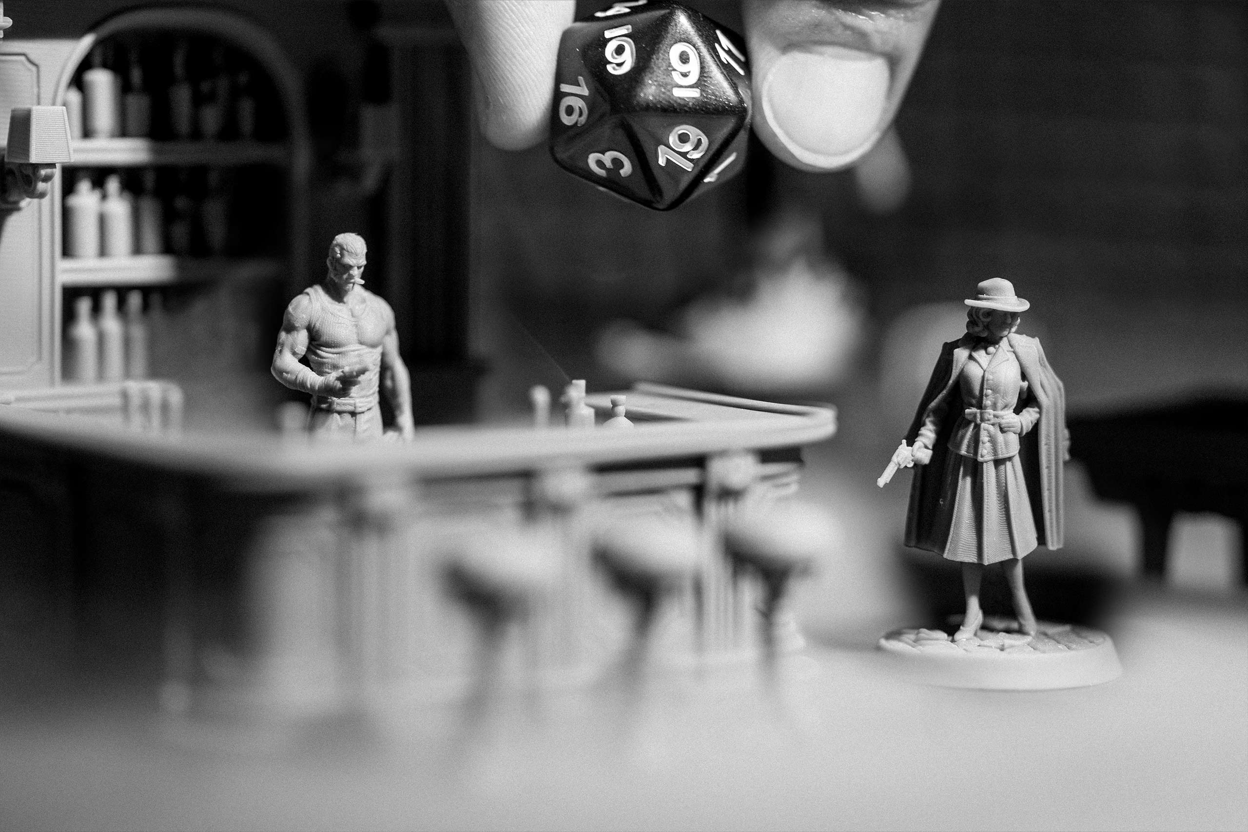 Miniatures from Loot Studios' miniature bundle, Noir Nights.